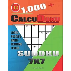1,000 + Calcudoku sudoku 9x9: Logic puzzles medium - hard levels by Basford  Holmes, Paperback