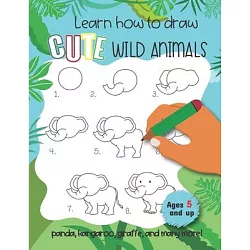 博客來-Learn how to draw cute wild animals Panda, kangaroo