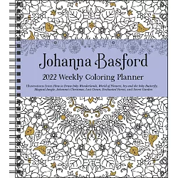 Johanna Basford 12-Month 2024 Coloring Weekly Planner Calendar: A