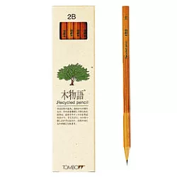 博客來 Tombow日本蜻蜓 木物語鉛筆2b Recycled Pencil 6角軸