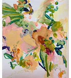 【玲廊滿藝】劉巧玲-傾聽45.5x38cm