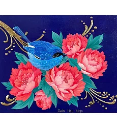 【玲廊滿藝】徐政達Dada Hsu-嬉春35x27cm