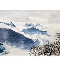 【玲廊滿藝】芒現-雲海27x39cm