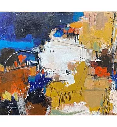 【玲廊滿藝】王玲琳-奔馳南灣夢45.5x38cm