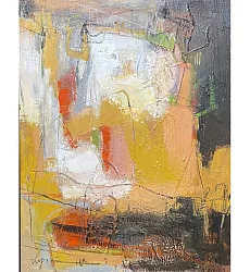 【玲廊滿藝】王玲琳-記憶的皺褶2-31.5x41cm