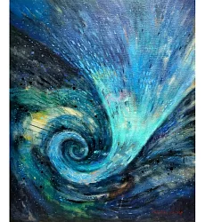 【玲廊滿藝】盧來全-海洋的音符72.5x60.5cm