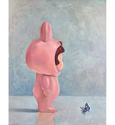 【玲廊滿藝】徐主音-與自己相遇（映心）91x116.5cm