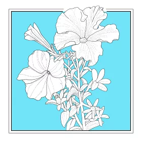 博客來 漫步花徑 浪漫名畫花卉紓壓著色本 附風格手帳13 18