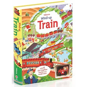 發條火車跑跑遊戲書（４場景軌道可拆組）Wind-Up Train