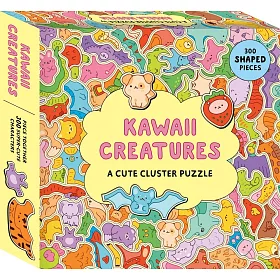 Kawaii Creatures: A Cute Cluster Puzzle: 300 Shaped Pieces