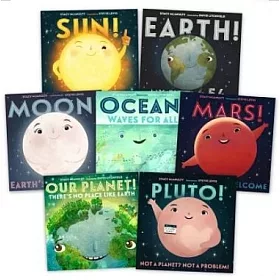 《探索宇宙：星球好朋友》科普繪本套書（7冊） Our Universe (Sun, Earth, Moon, Ocean, Mars, Pluto, Our Planet) Series 7-book paperback pack