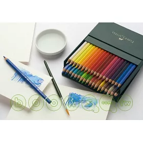 博客來 Faber Castell 藝術家級水彩色鉛筆36色 精裝禮盒