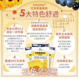 博客來 Mihong 花青素葉黃素 30顆 包