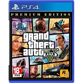 博客來 Ps4 俠盜獵車手5 豪華典藏版 Gta V Premium Edition 中英文亞版