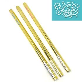 博客來 3支裝 まとまるくん合格五角鉛筆金色