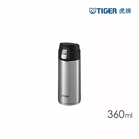 博客來 Tiger虎牌360cc 夢重力超輕量彈蓋隨身保溫瓶 Mmj A361 不鏽銀