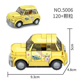 博客來 加致積木 5005 5008 Mini露營野餐車 一套四款販售