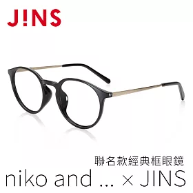 博客來 Jins Niko And 聯名款經典框眼鏡 Alrf20s142 黑色