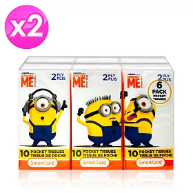 博客來 Minions超可愛兵兵袖珍包 紙手帕 6包x10抽 二入組