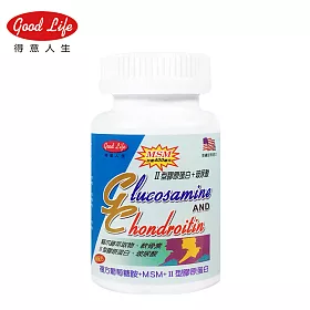 博客來 得意人生新二型膠原蛋白 玻尿酸 葡萄糖胺含貓爪藤萃取物與軟骨素 1入組 60粒