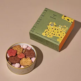 【菓實日】石虎鐵盒餅乾 Leopard Cat Cookies