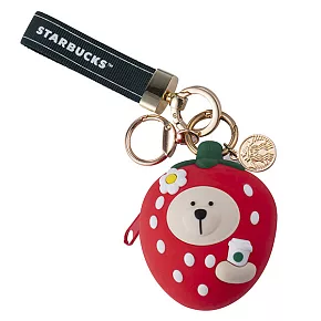 [星巴克]擁抱莓好小熊鑰匙圈