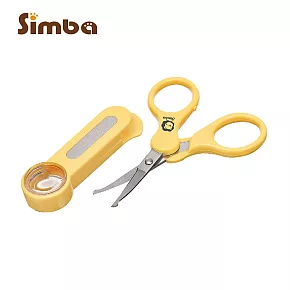 【小獅王辛巴】 放大鏡嬰兒剪刀(曲面)