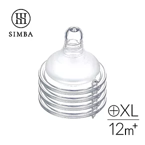 【小獅王辛巴】超柔防脹氣寬口十字奶嘴4入(S/M/L/XL) XL