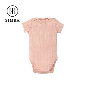 【小獅王辛巴】Air Upper 透氣棉圓領包屁衣80cm/90cm(短袖) 80cm-荏粉