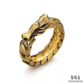 【點睛品】霸氣神龍 黃金戒指_計價黃金(港圍21號)