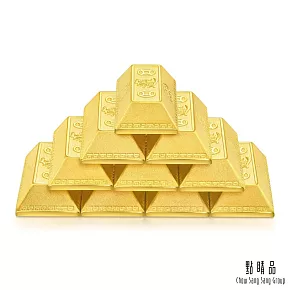 【點睛品】招財進寶 10兩 珍藏黃金金磚_計價黃金(1兩x10塊)