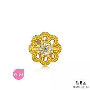 【點睛品】八方守護 鑽石黃金串珠