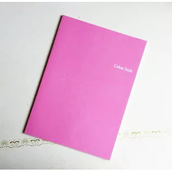 ColorStyle 膠裝筆記本。16K粉紅