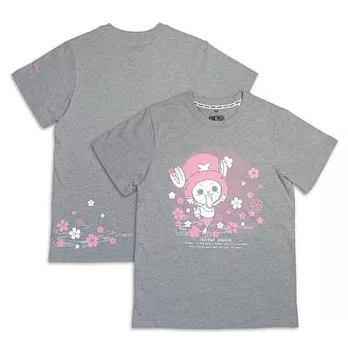 航海王-潮流T-shirt(櫻花喬巴)XL灰色
