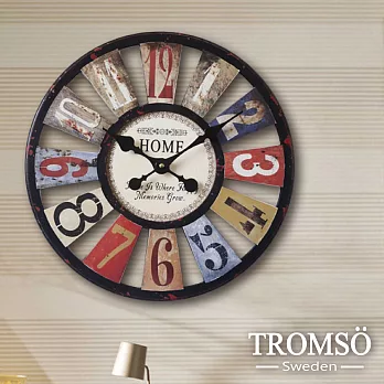 TROMSO無框畫時鐘-工業羅馬(立體)