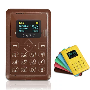 CARD Phone New CM1 強襲藍牙撥號名片機(咖啡)(本產品台灣僅適用配對智慧型手機藍牙撥接使用)(咖啡)