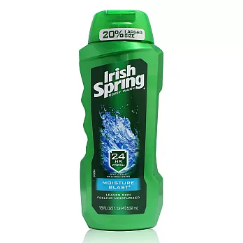 美國原裝進口 Irish Spring 酷涼保濕沐浴乳(532ml/18oz)