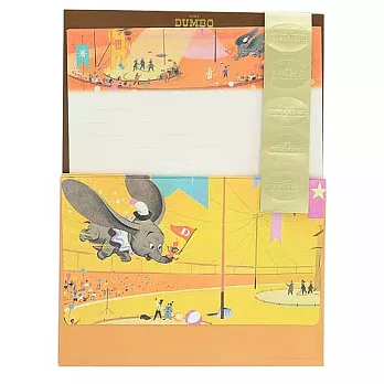 《sun-star》迪士尼復古繪本系列信紙組(小飛象)