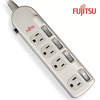 FUJITSU富士通電源延長轉接線(PE4T220-A)4座4切 過電流保護迴路