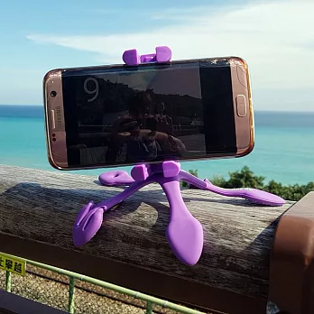 第二代【Gekkopod 壁虎爬】世界上最靈活的手機架/相機架/GOPRO架-6色 紫色