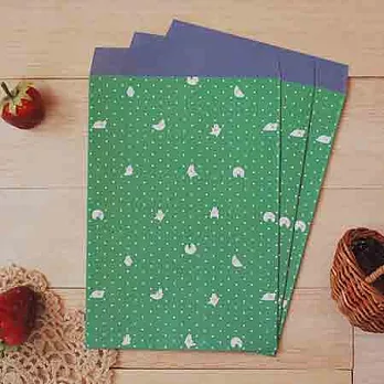 《Mori Shu》麻糬兔禮物袋 (綠圓點9入)