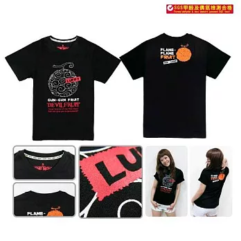 航海王-潮流T-shirt(惡魔果實)L黑色