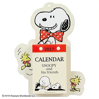 《Sanrio》SNOOPY 2017壁掛日曆