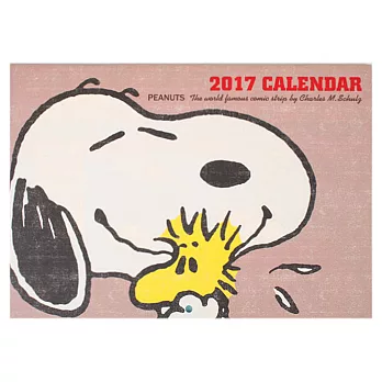 《Sanrio》SNOOPY 2017寬型壁曆