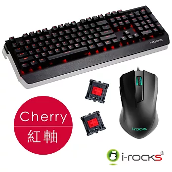 i-Rocks K60M機械式鍵盤[Cherry紅軸]+M09遊戲滑鼠