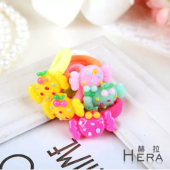 【Hera】赫拉 花朵糖果兒童無接縫髮圈/髮束-5入組(糖果)