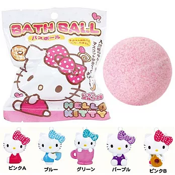 【日本進口正版】三麗鷗 Hello Kitty 草莓牛奶香氣 沐浴球/吊飾/泡澡劑球 (款式隨機)