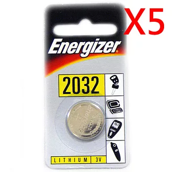 CR2032勁量鈕扣電池3V鋰電池(吊卡1入5卡包裝)