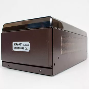 【KW-triO 台灣總代理】名片盒/600片-棕色