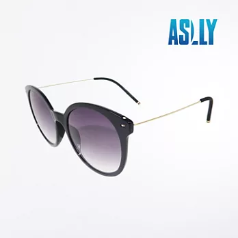 【ASLLY】漸層時尚圓框墨鏡/太陽眼鏡